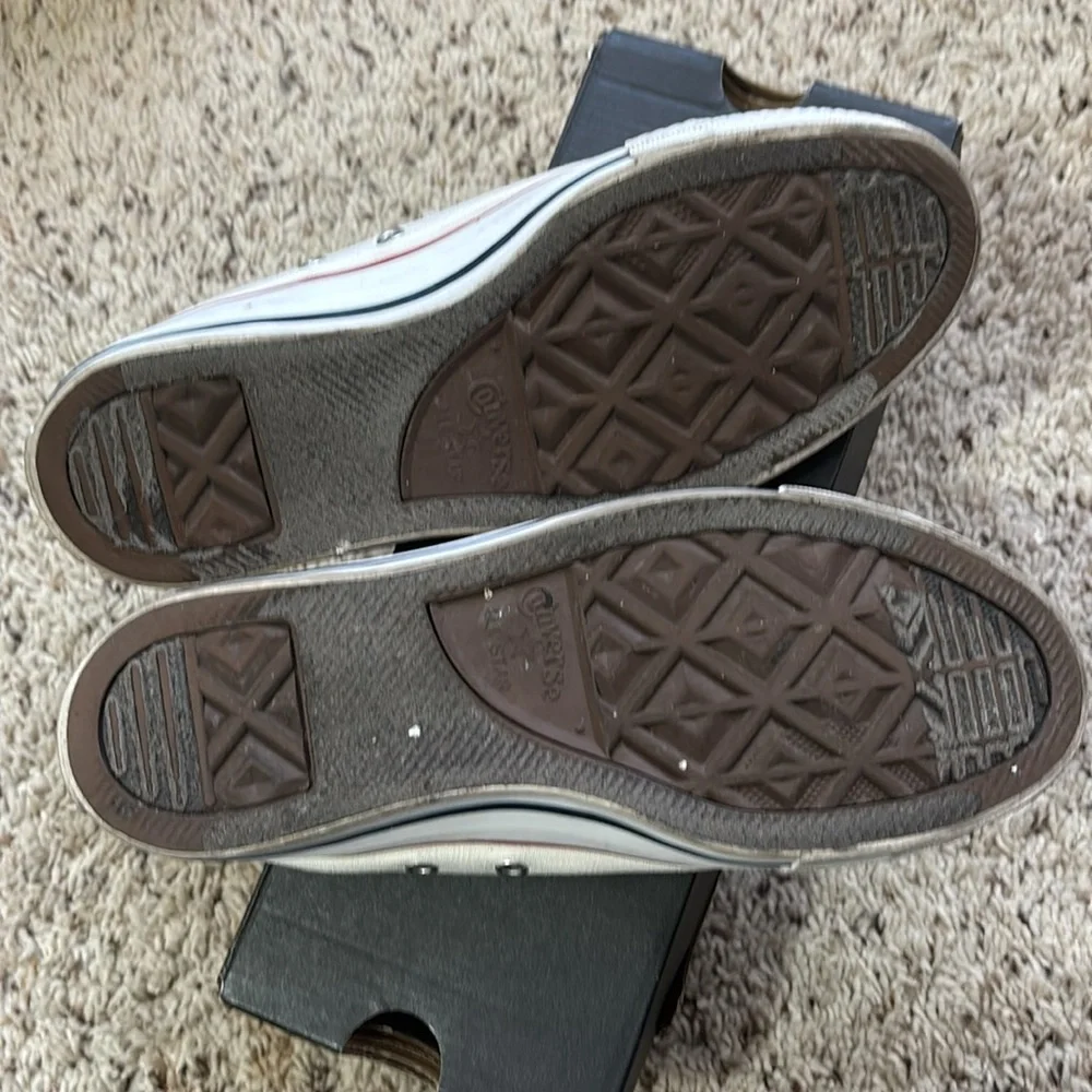 Converse Chuck Taylor All Star Low Shoes Women’s Sneakers White Canvas Size 8 - Picture 3 of 4